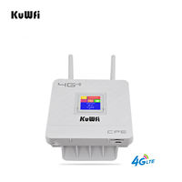 KuWfi 4G Karta SIM Router Wi-Fi CAT4 Bezprzewodowy router CPE 150 Mb / s 4G LTE FDD / TDD Odblokuj router z zewnętrznymi antenami WAN / LAN RJ45 4